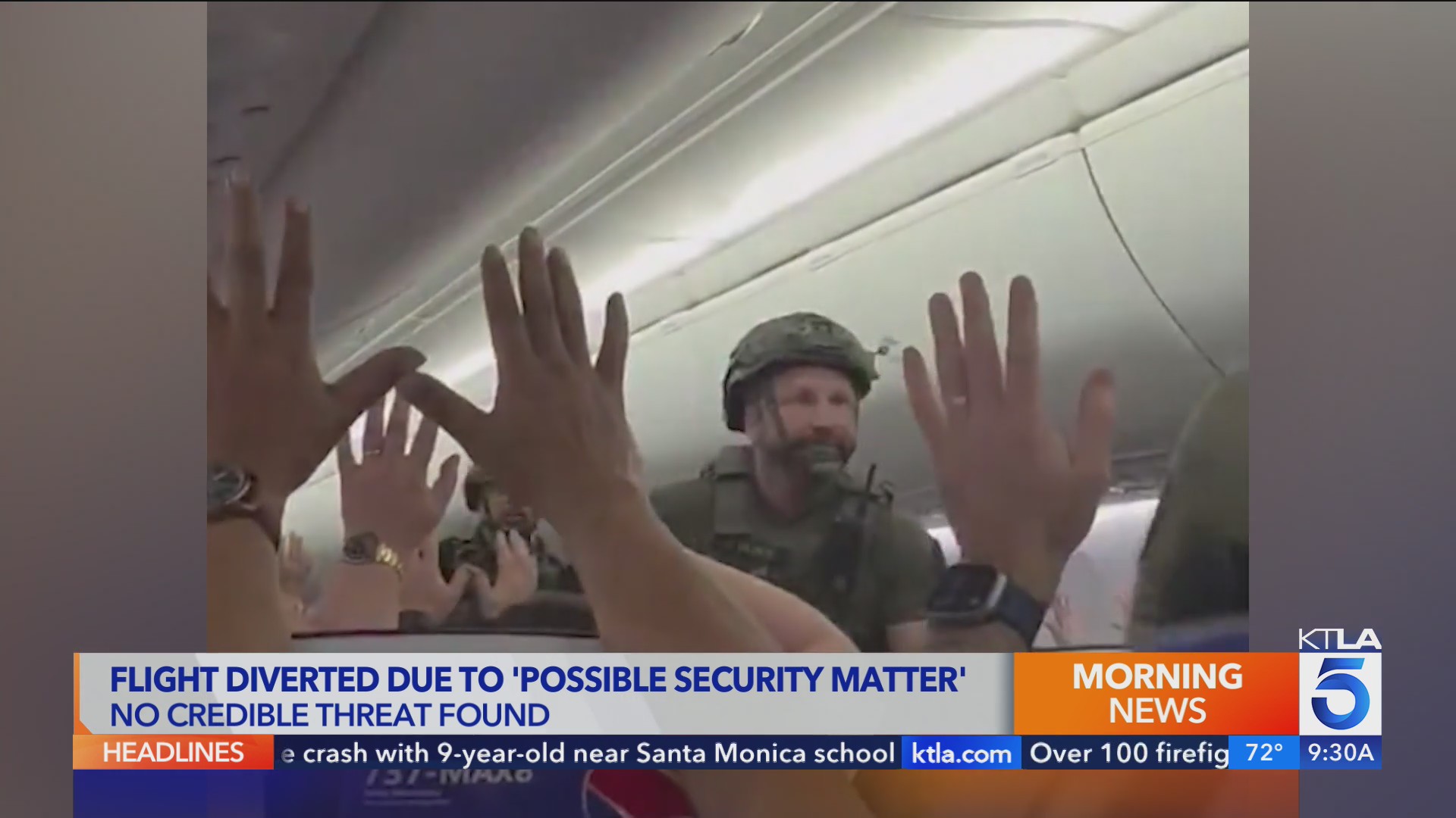 Video shows tense moment on diverted Southwest flight