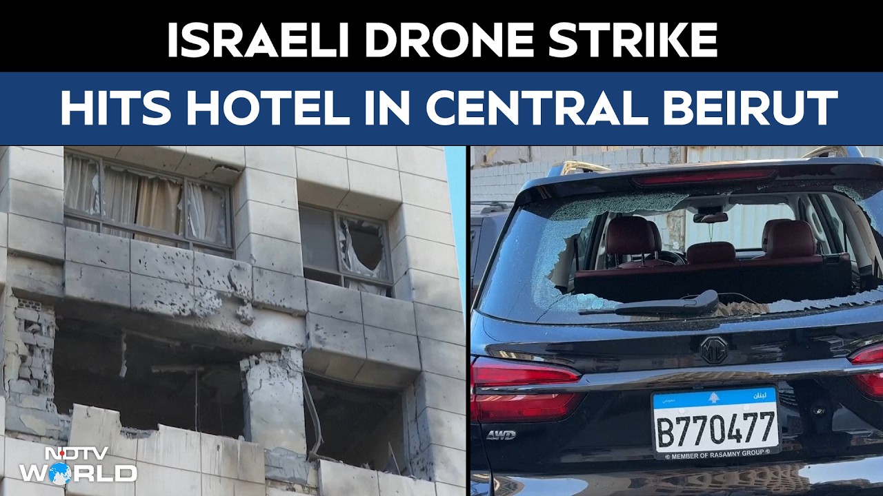 Israel Iran war news | Israeli drone strike hits Beirut hotel, Iran ...