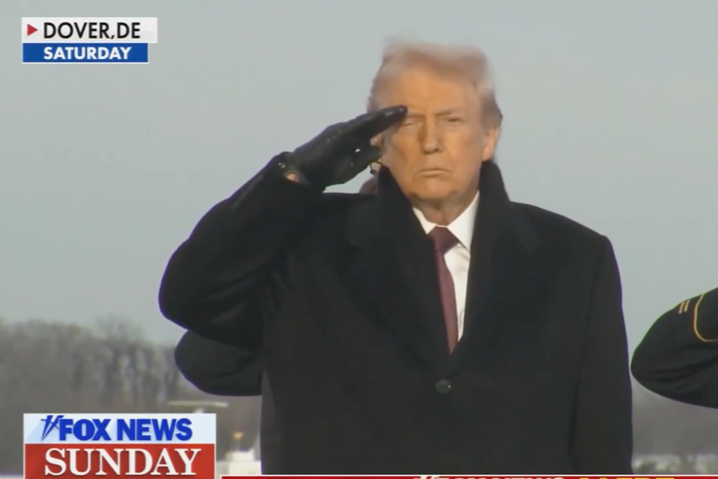 Fox News slammed for airing old video of Trump honoring fallen troops
