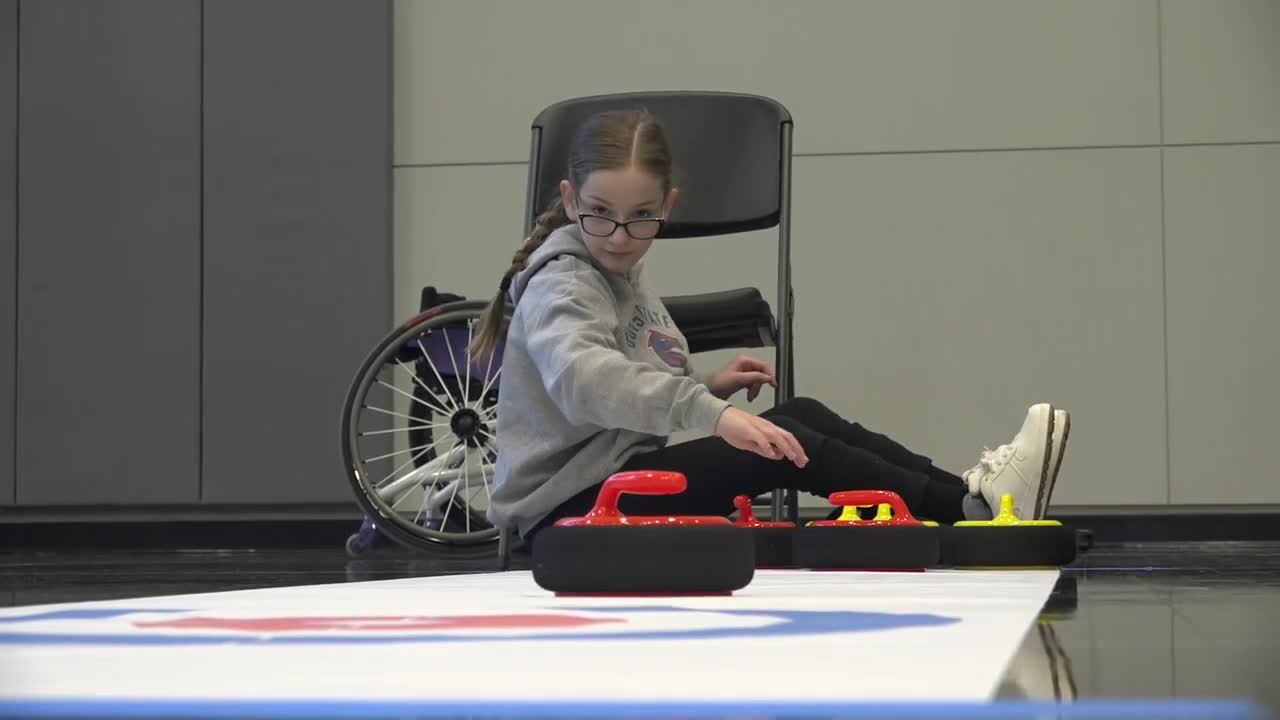 The Idaho Challenge Athletes Foundation hosts a curling and biathlon clinic