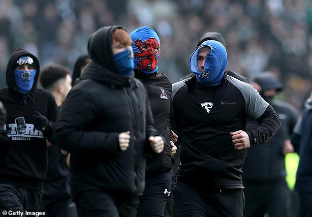 Chaos unfolds in the Old Firm derby as Celtic and Rangers fans clash ...