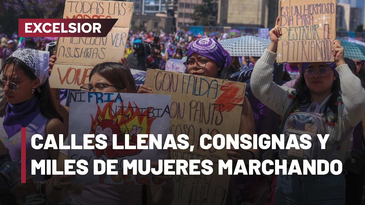 Así se vive la marcha del 8M en las calles de la CDMX