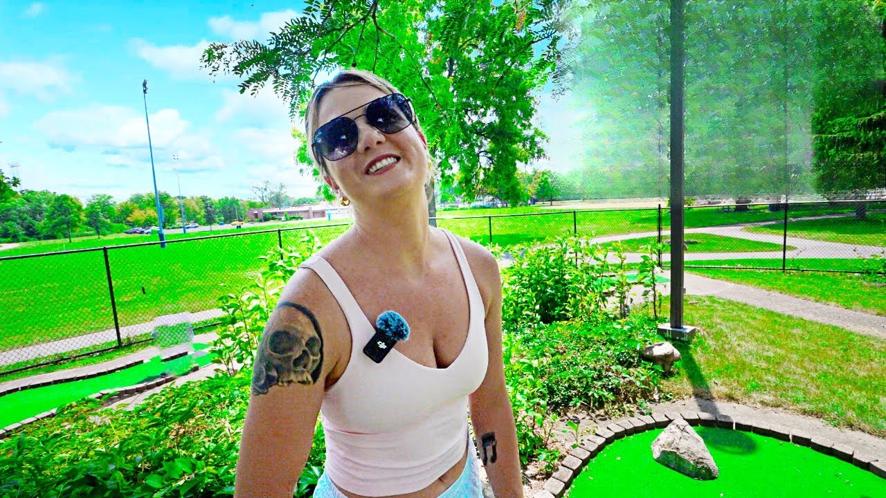 This tiny mini golf course is so tricky