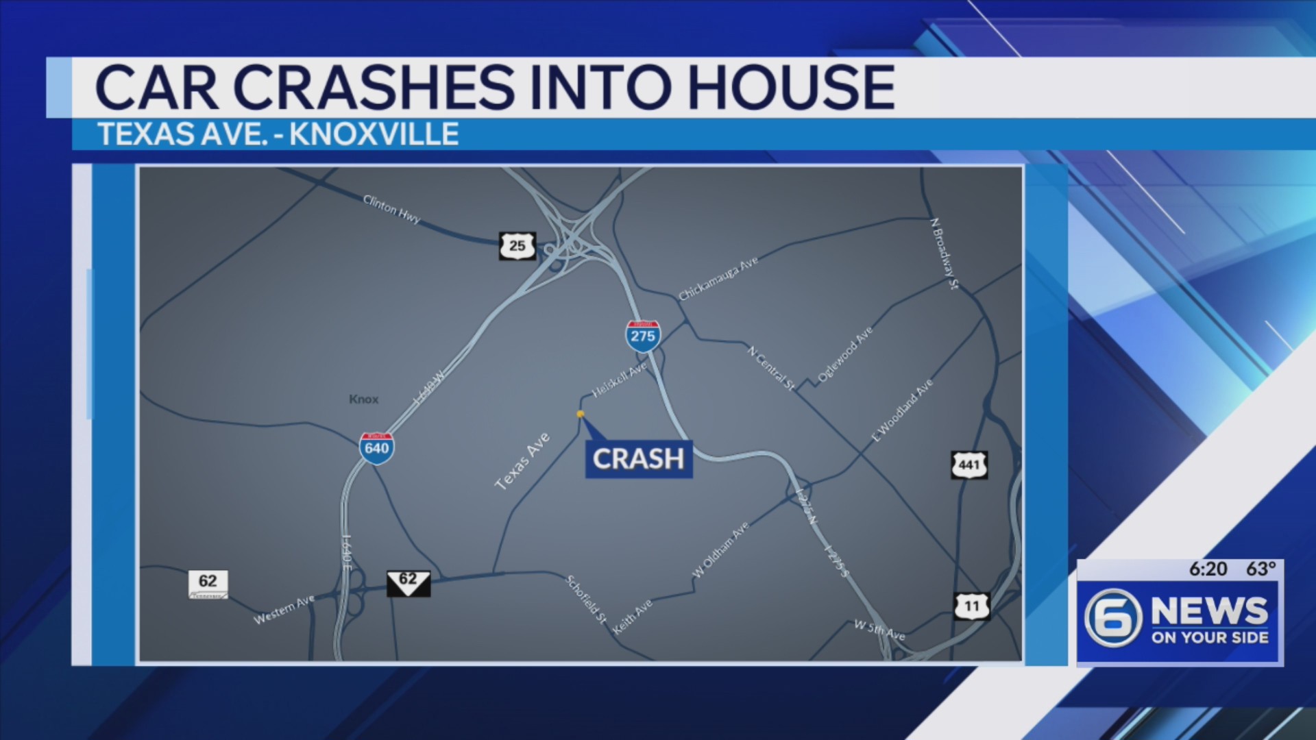 Teen charged with DUI after car hits house in Knoxville, injuring man