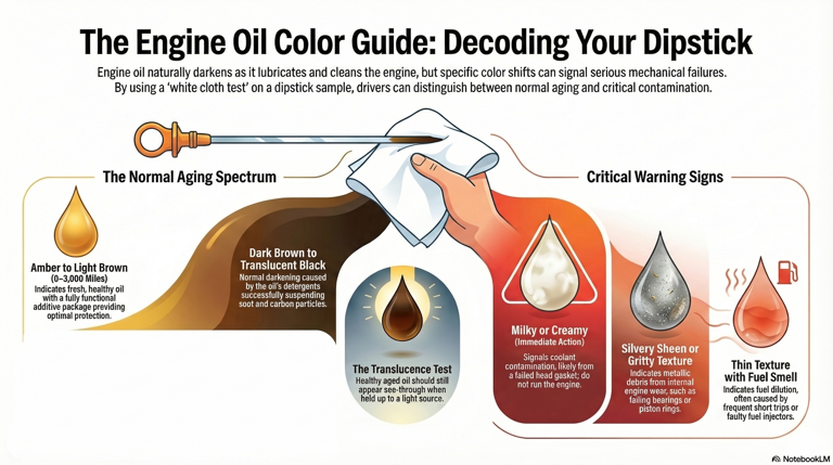 What your engine oil colour is actually telling you