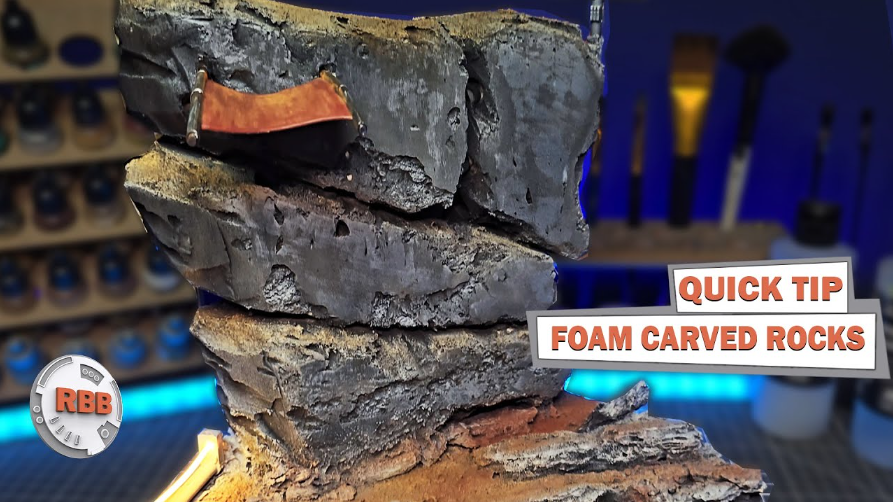 The secret to realistic foam rocks and cliffs for dioramas