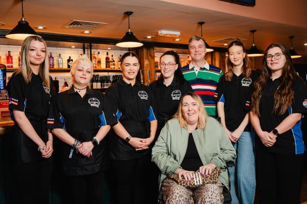 Inside newly refurbished pub with striking new look and concept