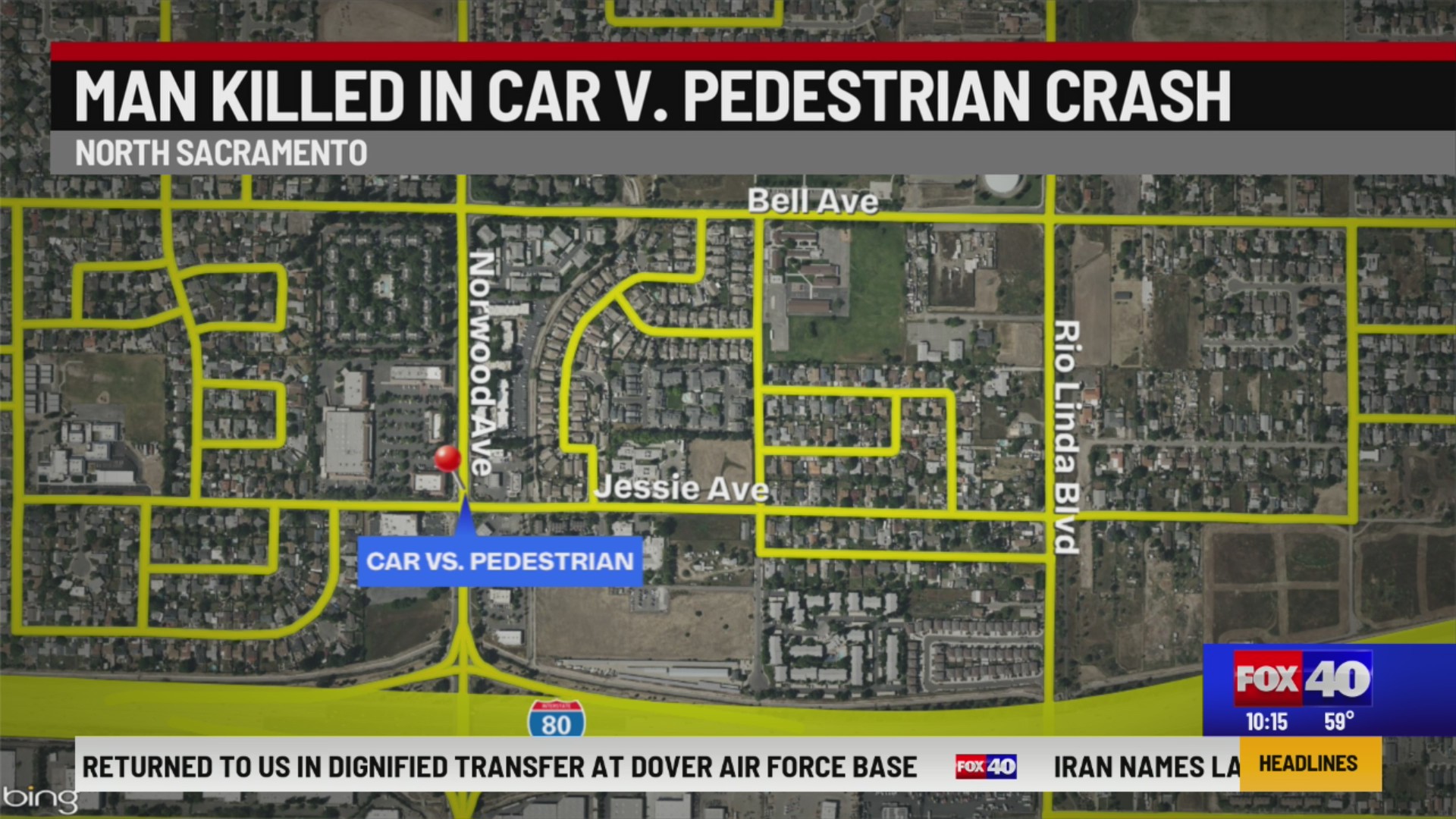 Pedestrian killed in North Sacramento hit-and-run crash