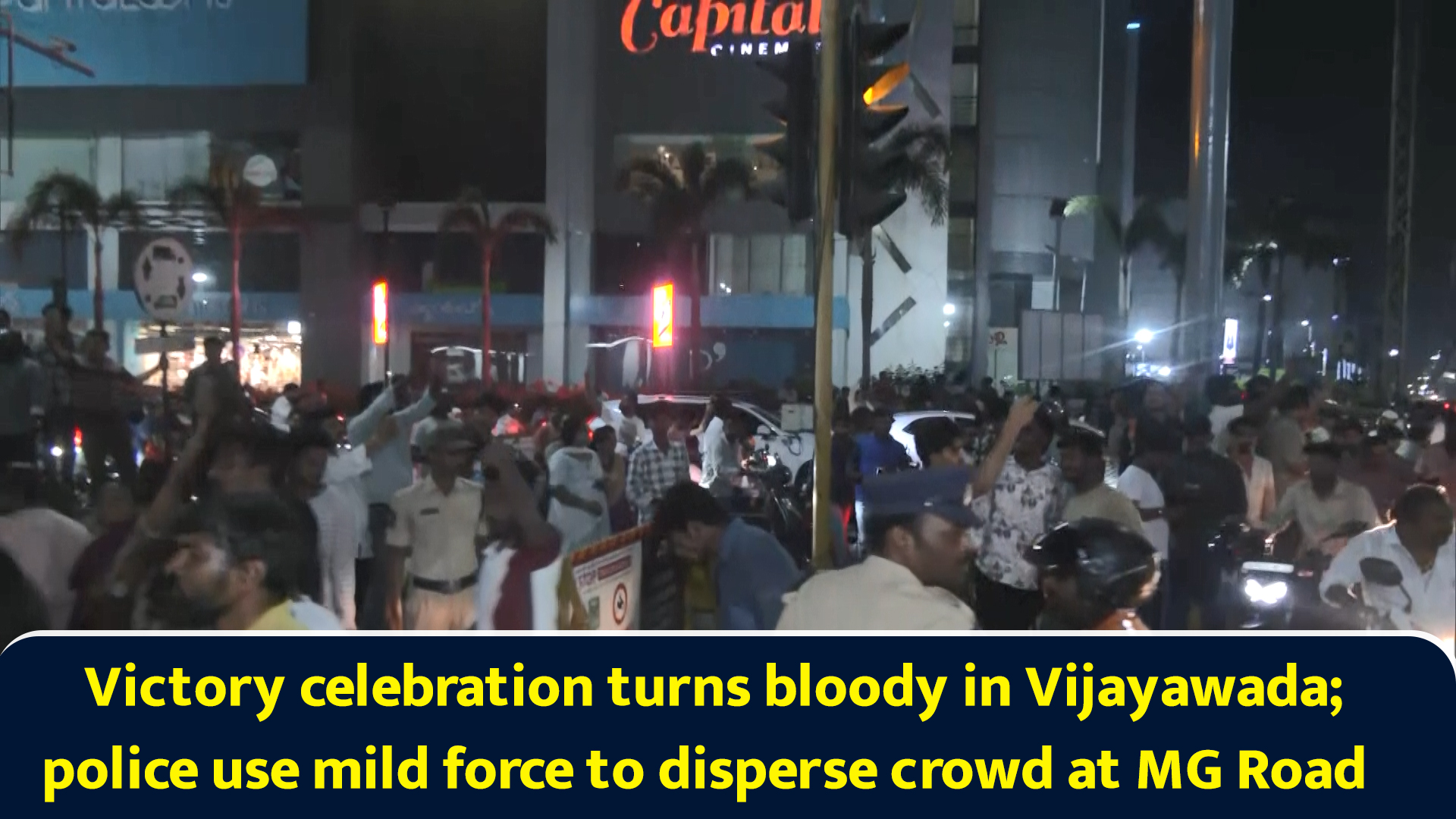 Victory celebration turns bloody in Vijayawada; police use mild force ...
