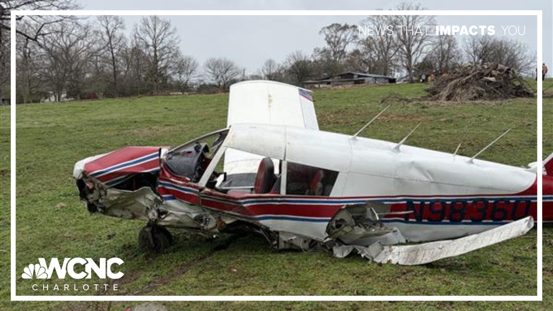 'Took off a wing': 2 injured after plane crashed in cow pasture