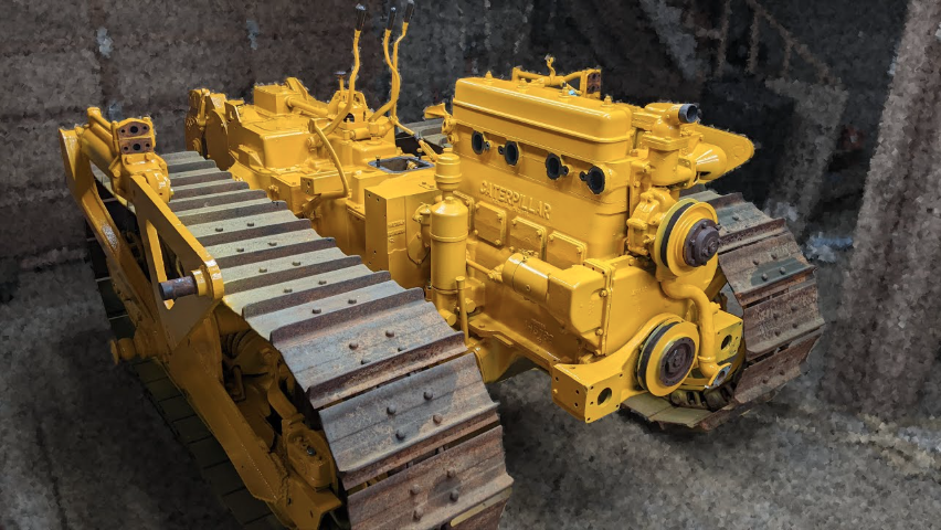Caterpillar D4 engine painting & installation, step-by-step guide