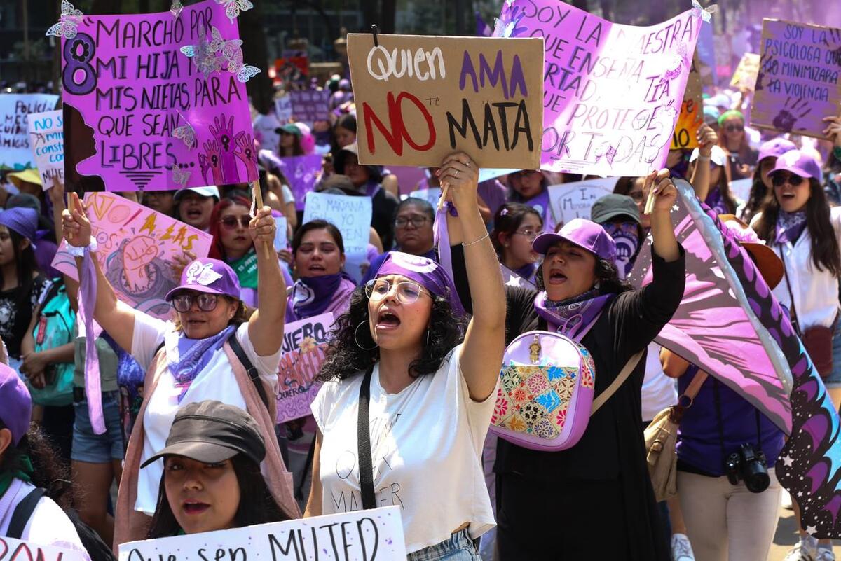 Ocho fotos que resumen el espíritu de la marcha del 8M en CDMX