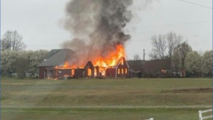 Home destroyed by fire in east Limestone County Sunday morning; no injuries