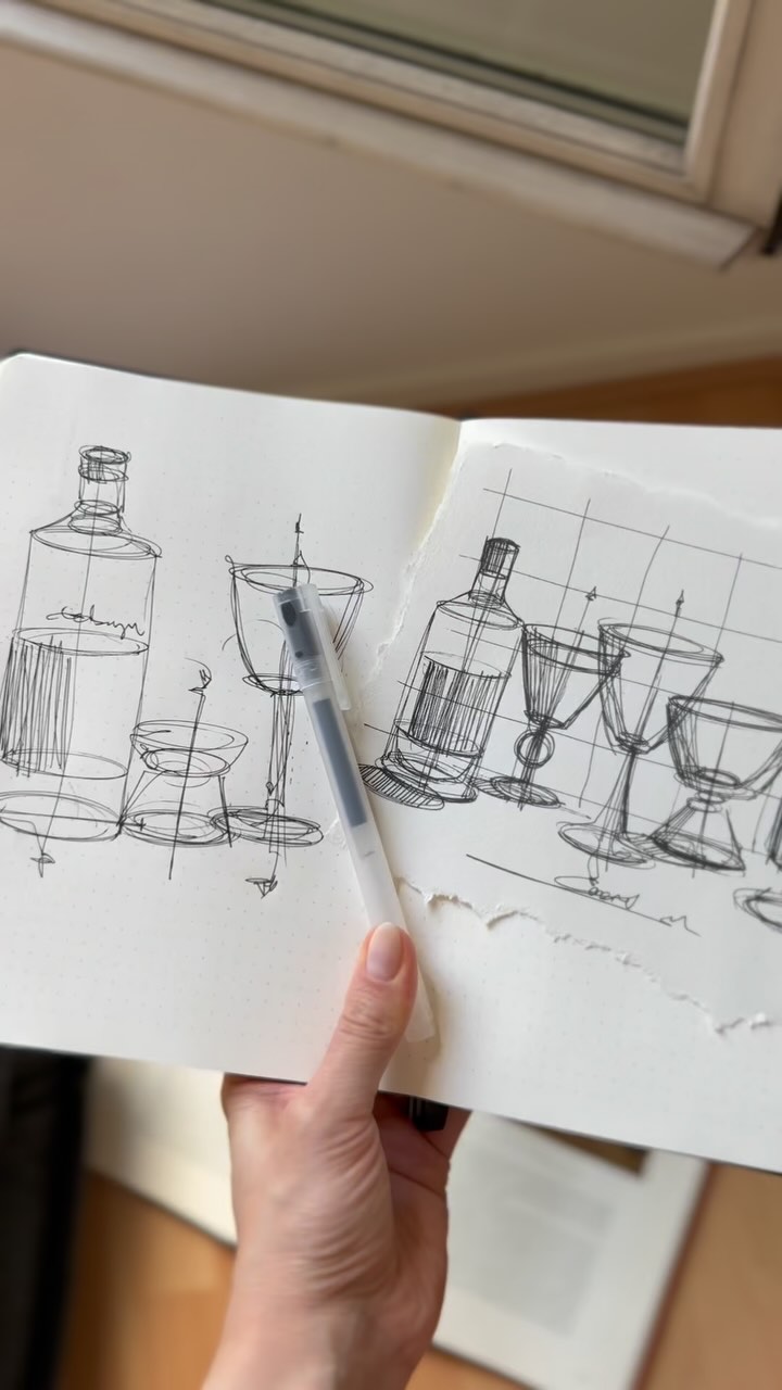 How a blank page becomes something creative and new