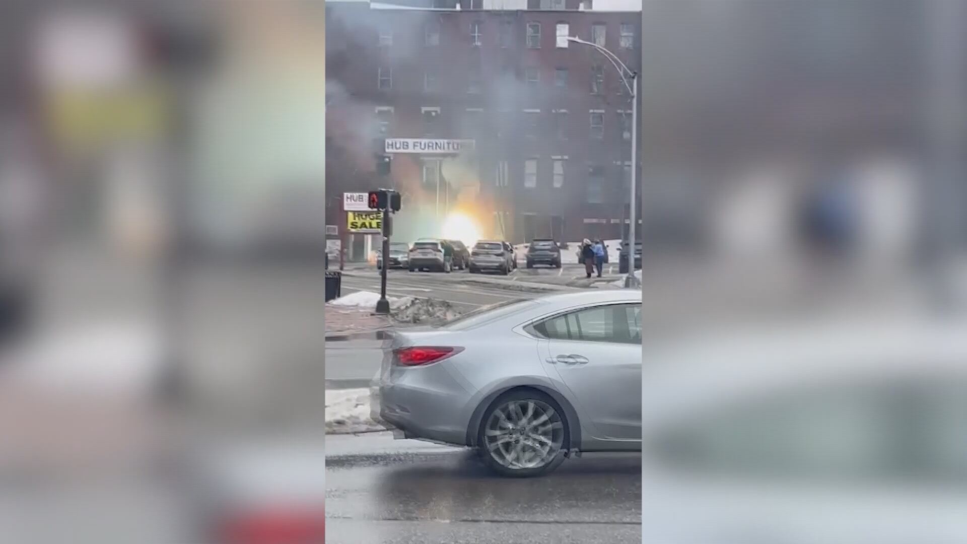 Electrical fire sparks explosions, brief outage in downtown Portland