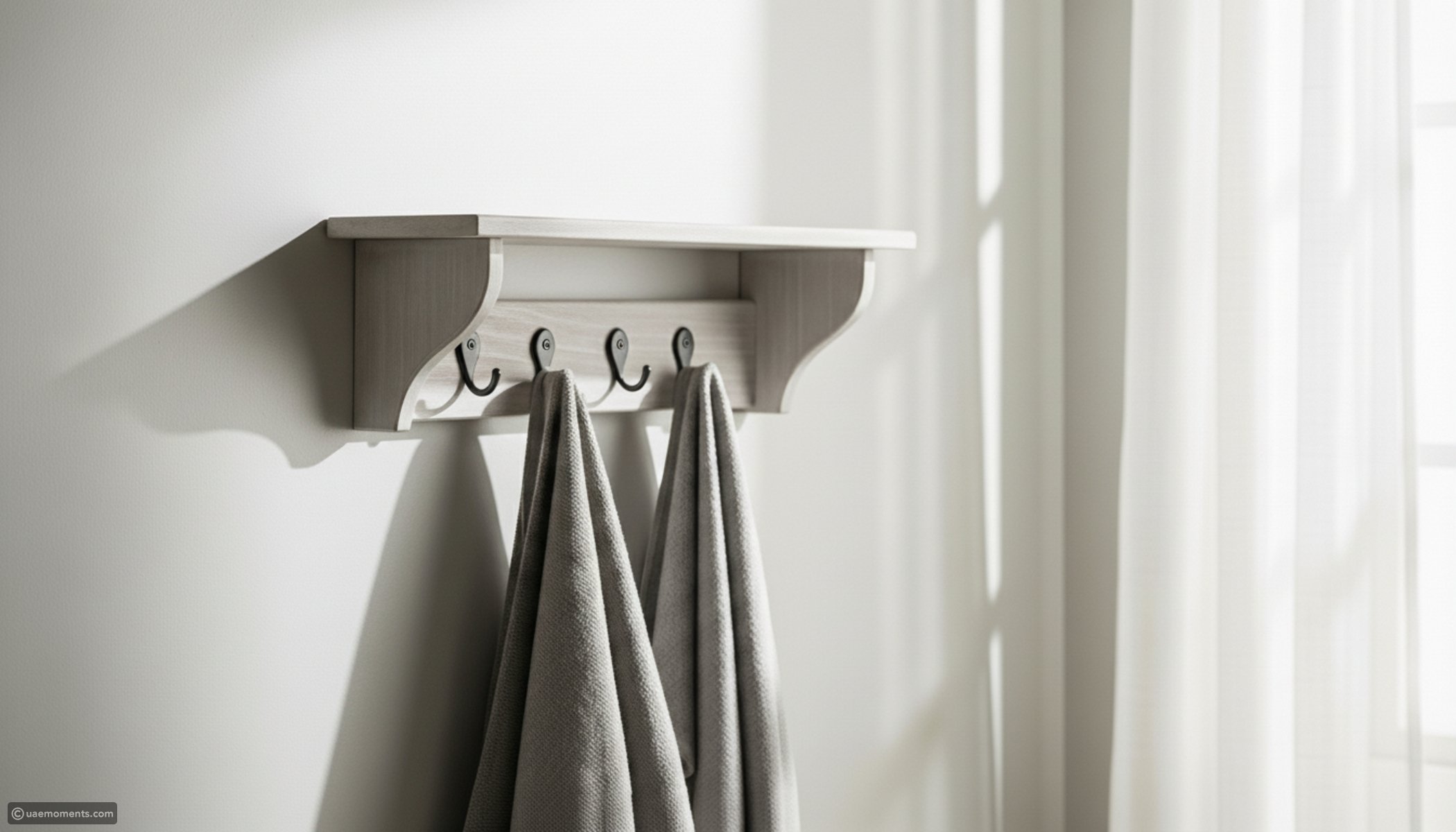 Keep kitchen towels off the countertop with a unique thrift flip