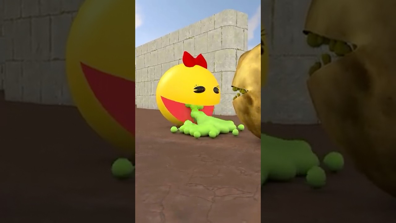 Pacman vs Ms Pacman #Shorts