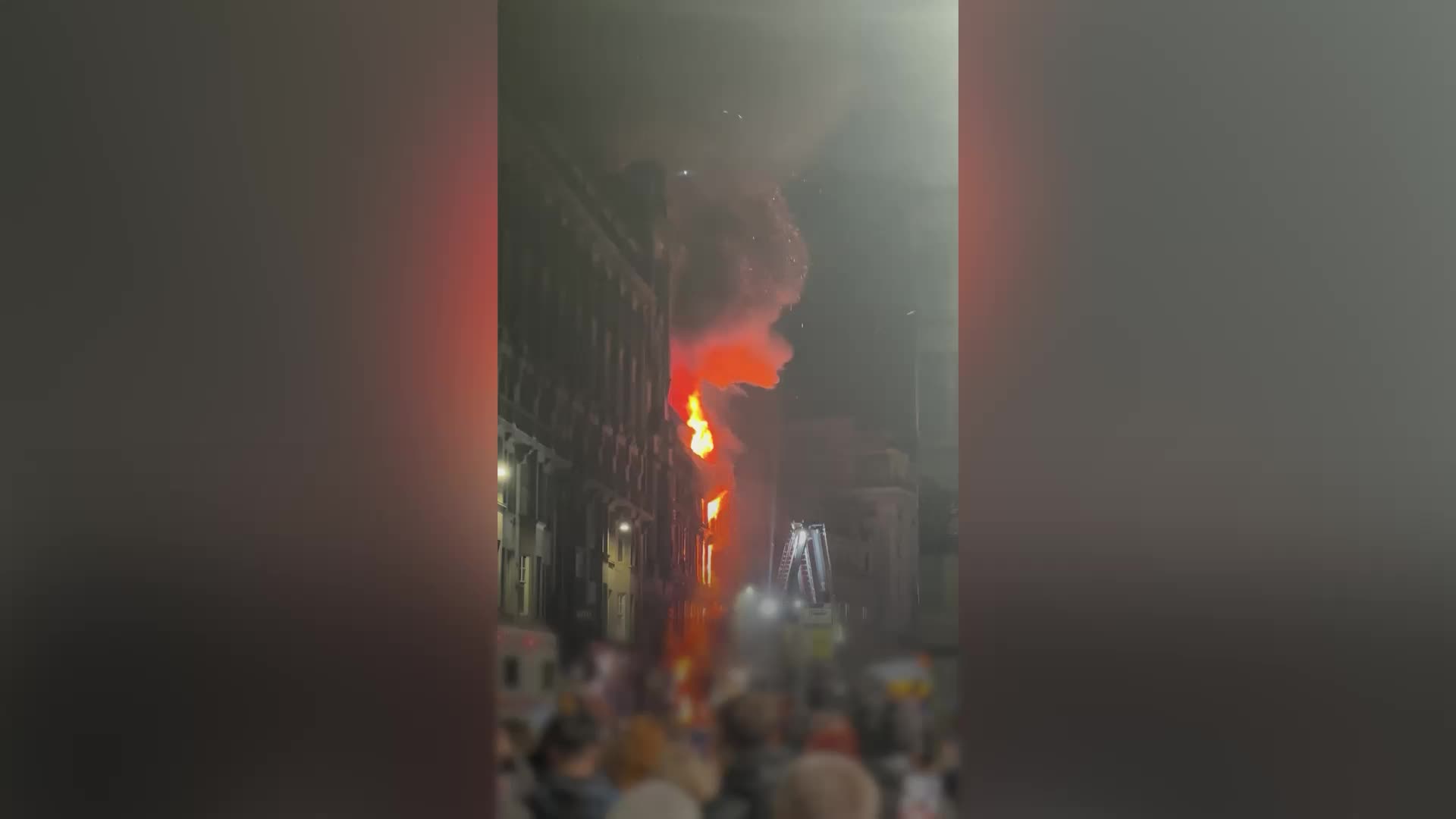 Travel disruption to continue after huge fire near Glasgow Central station