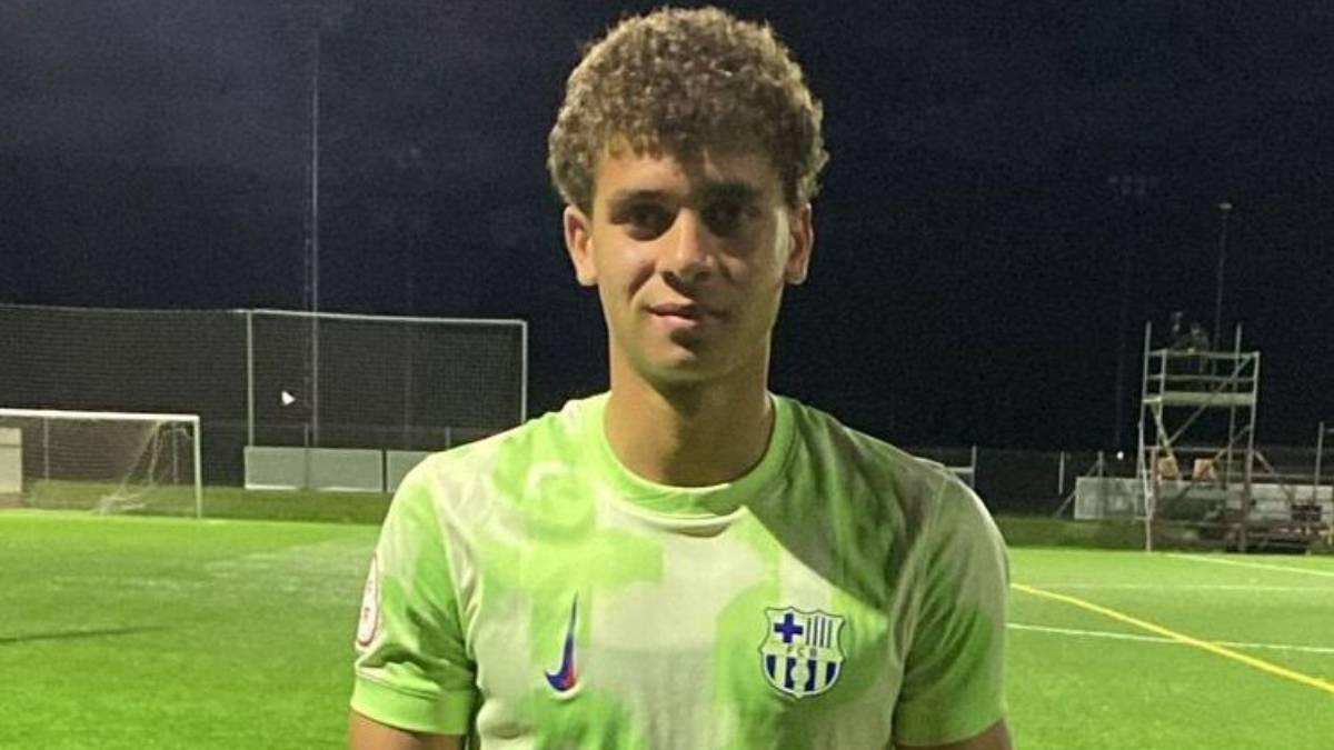 La felicidad de Hamza tras su primer gol con el Barça desata la locura ...