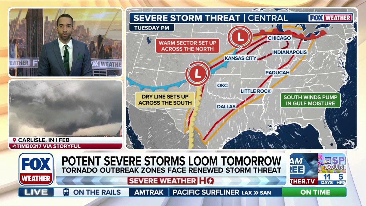 Severe storms to target areas hit by recent tornado outbreak