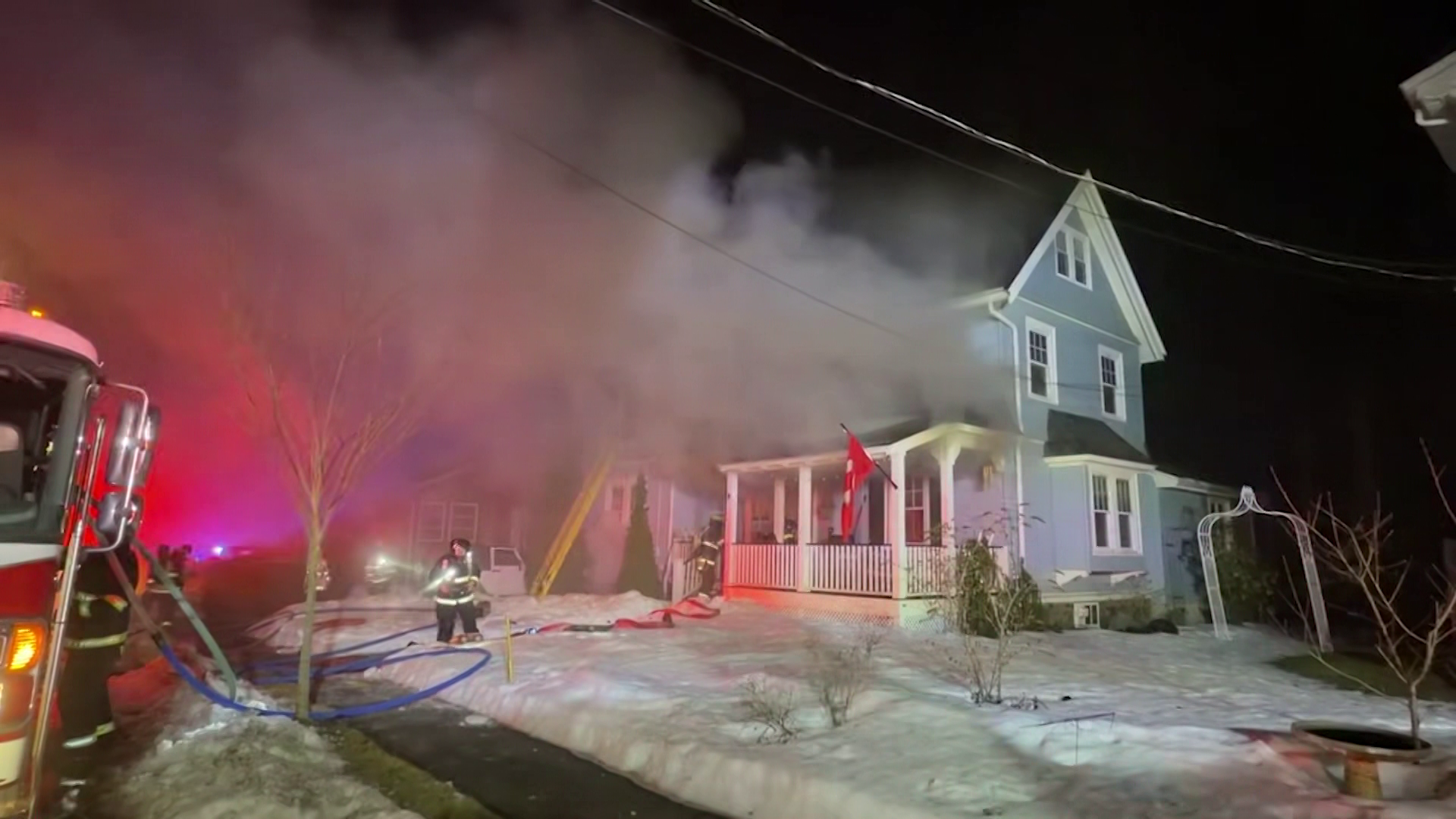 Crews battle 3-alarm house fire on North Shore
