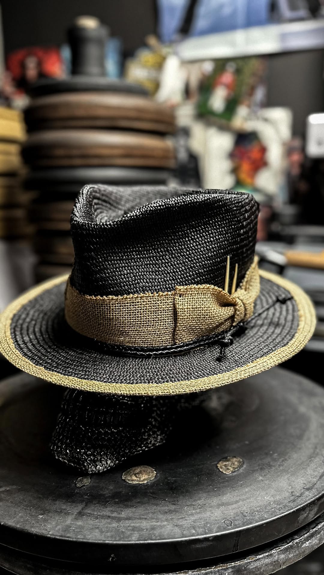 Work done this week: four custom hats in different materials that have ...