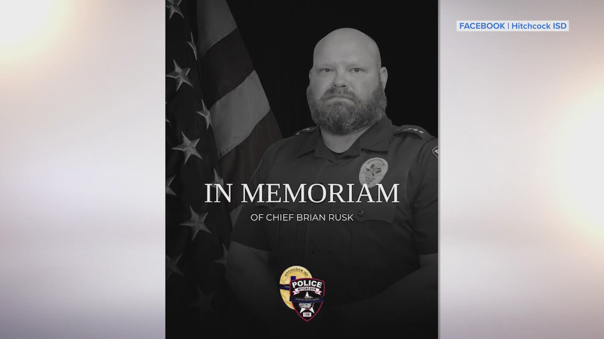 Hitchcock ISD remembering Police Chief Brian Rusk