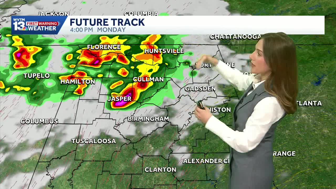 Severe storms possible in Alabama Monday and Wednesday before a brief ...