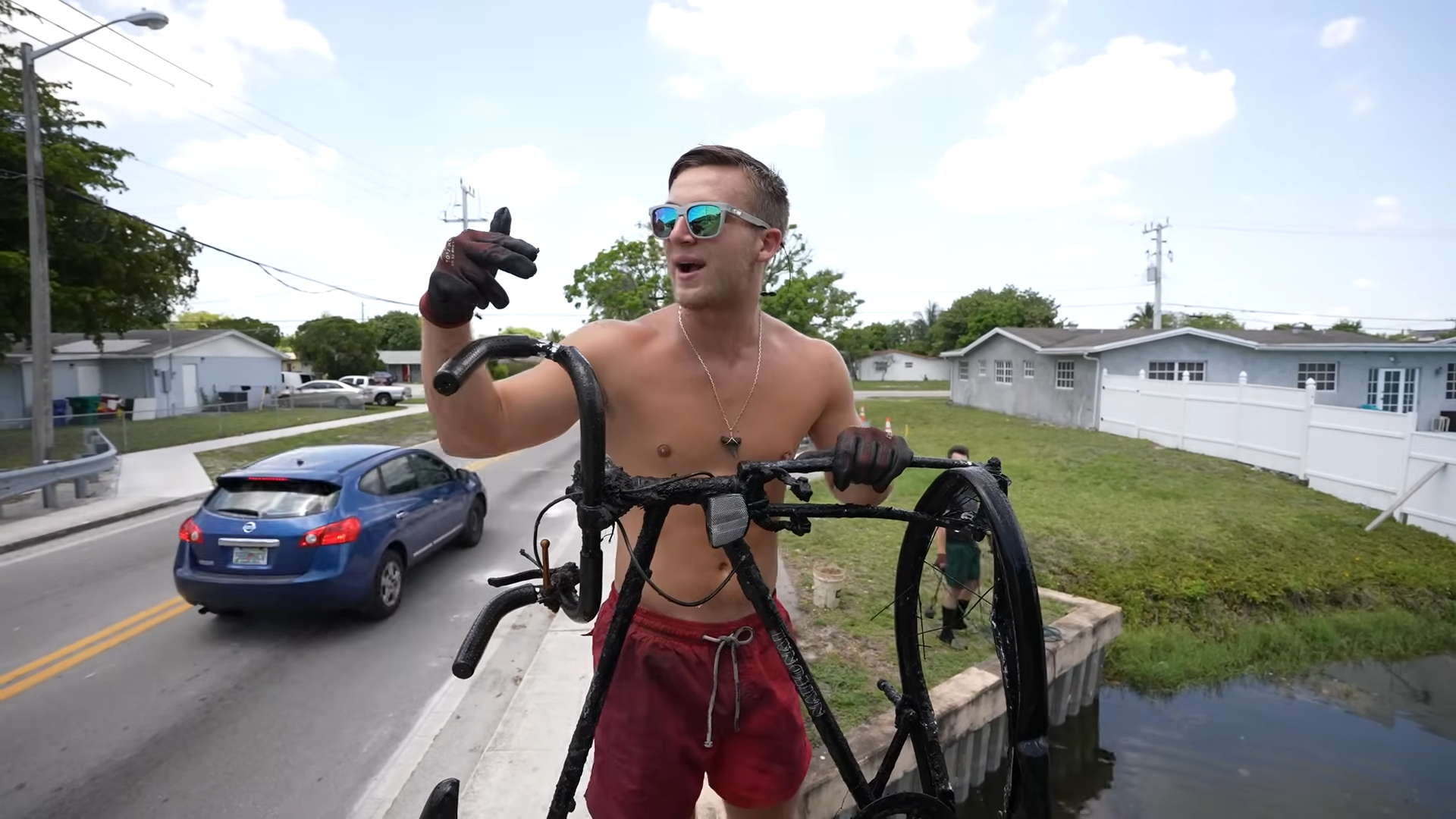 Watch what happens when we pull 4 bikes from this American canal