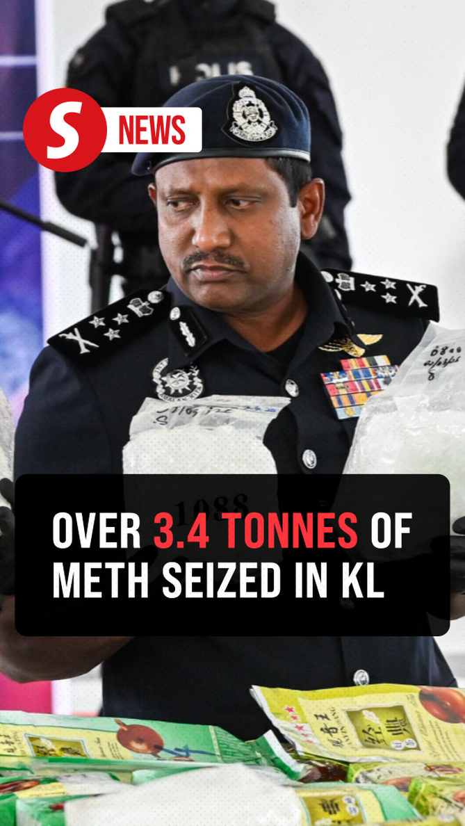 Cops seize RM170mil worth of meth in KL raids