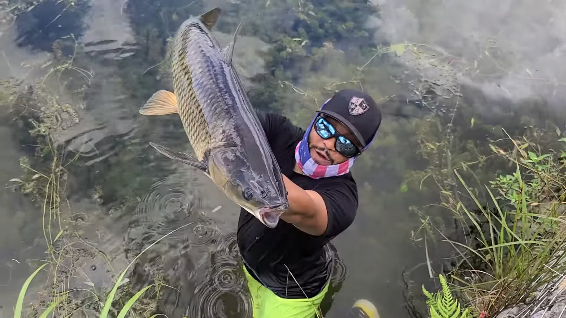 Giant freshwater fish double up with Monster Mike