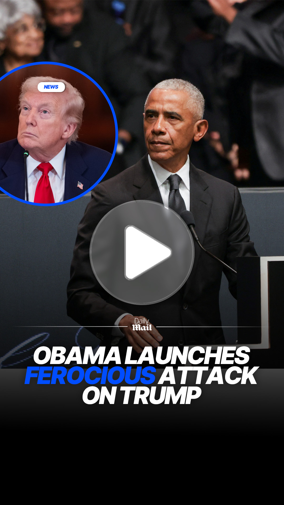 Obama criticizes Trump during speech at Jesse Jackson funeral