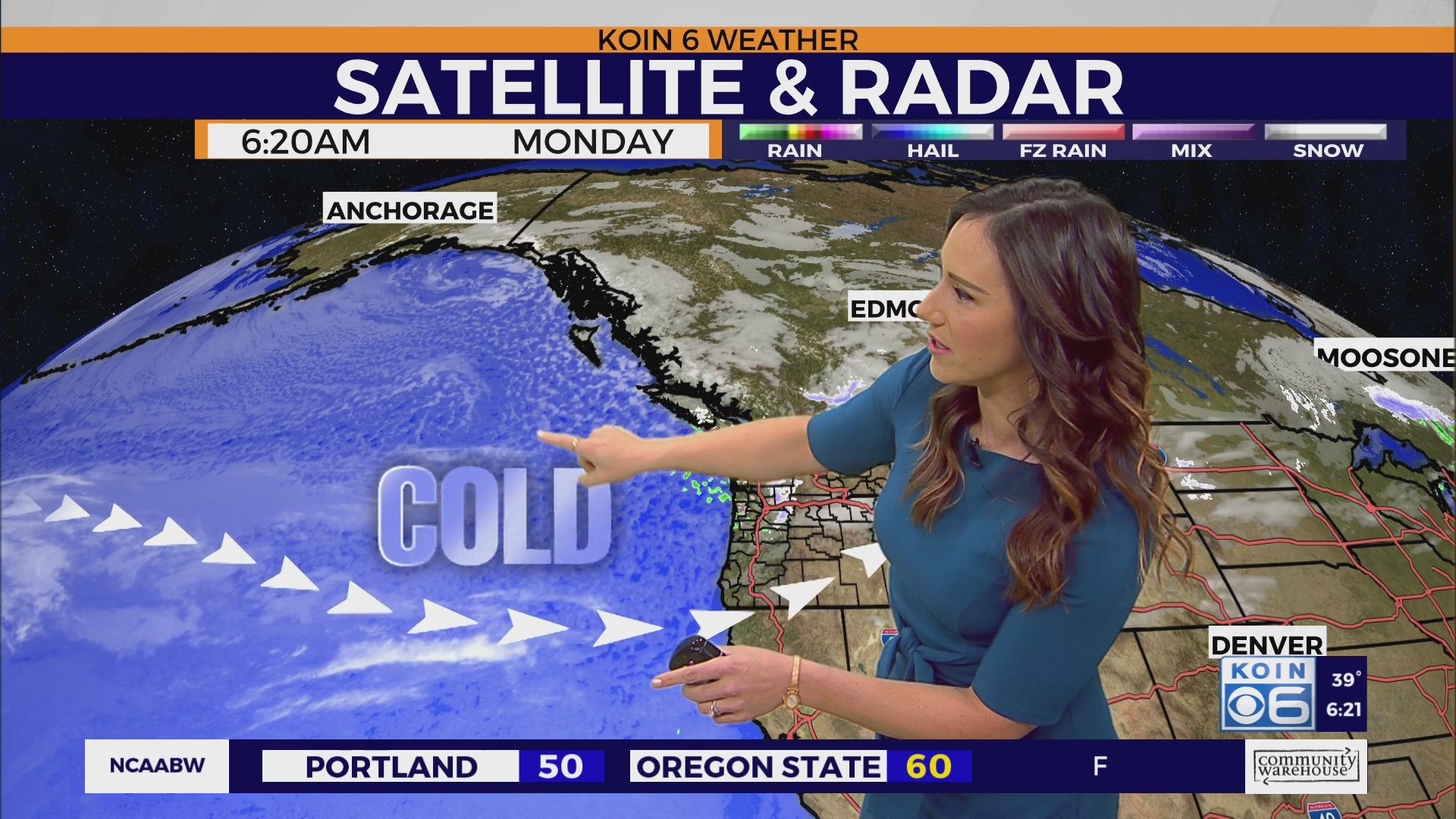 Monday morning weather update: Rain and a few snow showers possible in ...