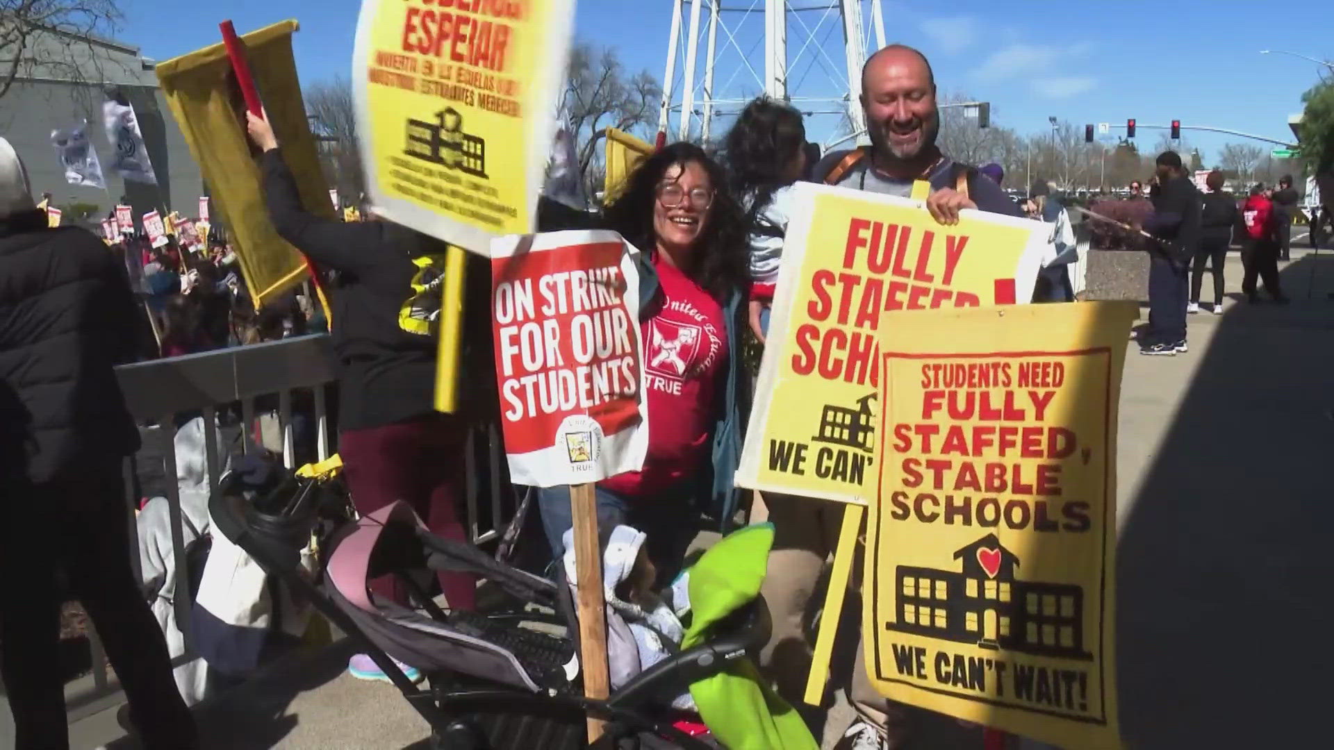 Day 3 of Twin Rivers teachers' strike