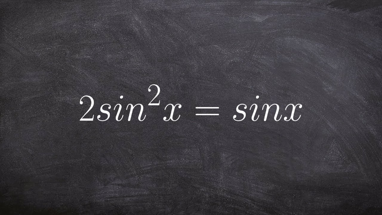 Solving a trigonometric equation with sine
