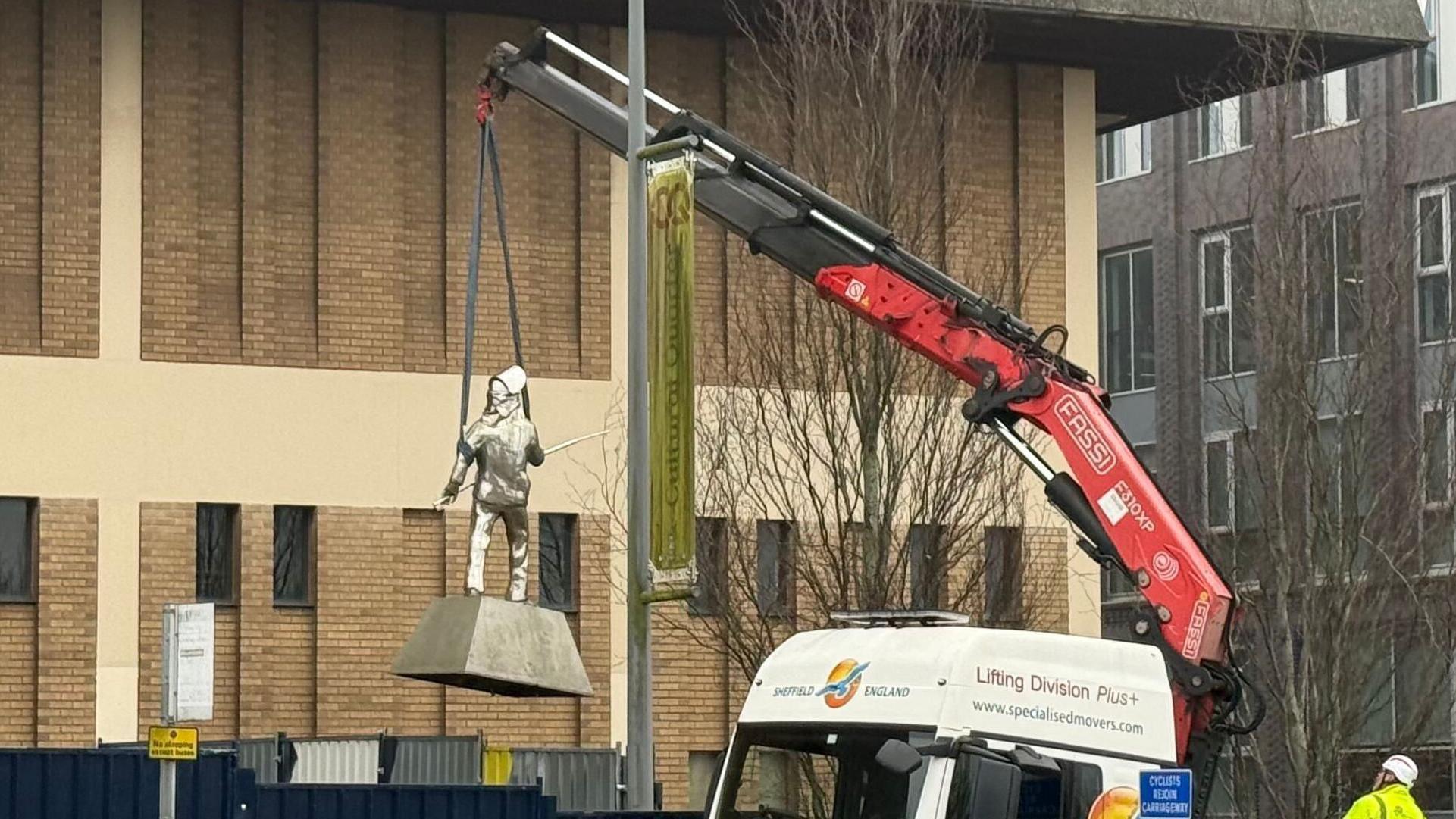 Steel Man makes way for new female statue