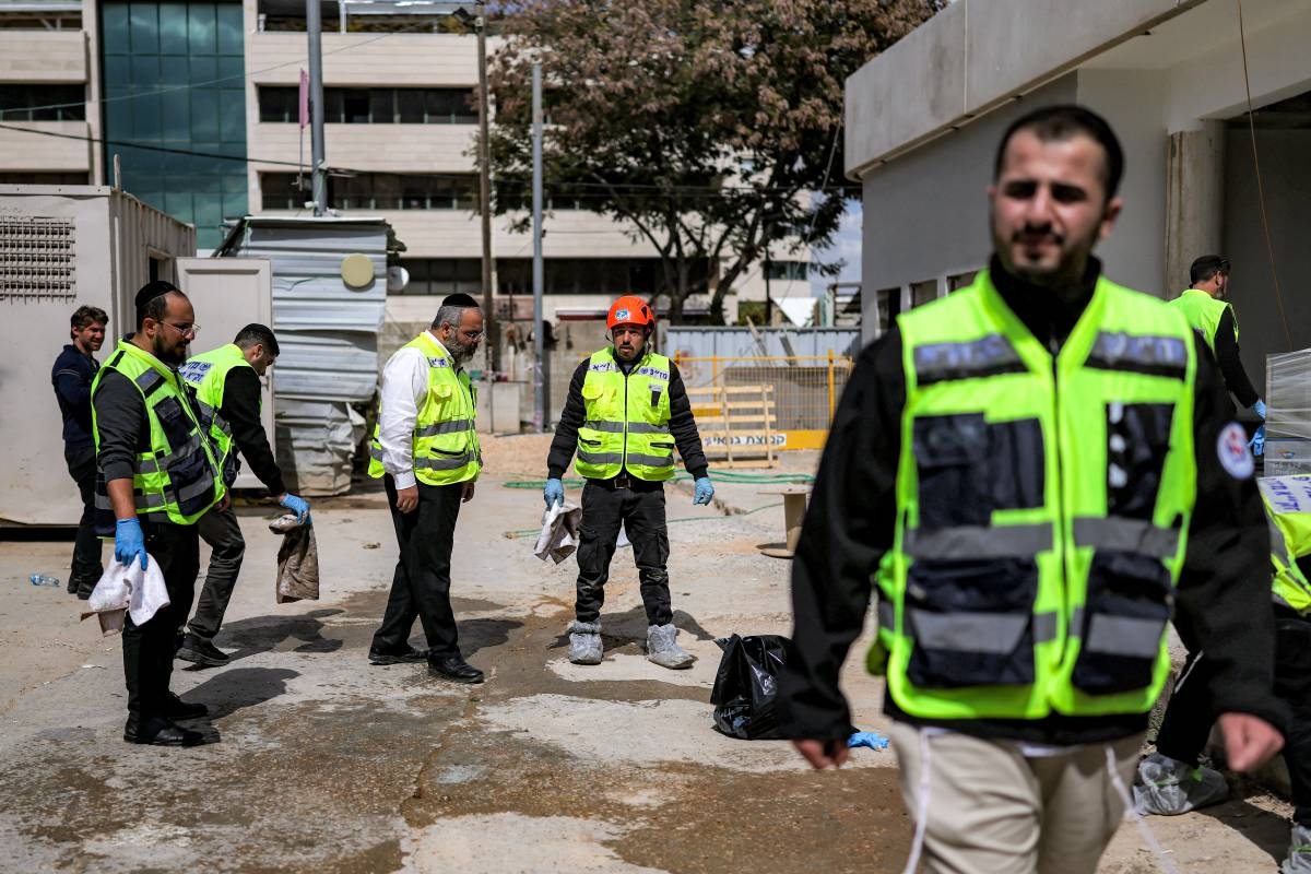 Falling shrapnel kills man in Israel as Iran fires missiles