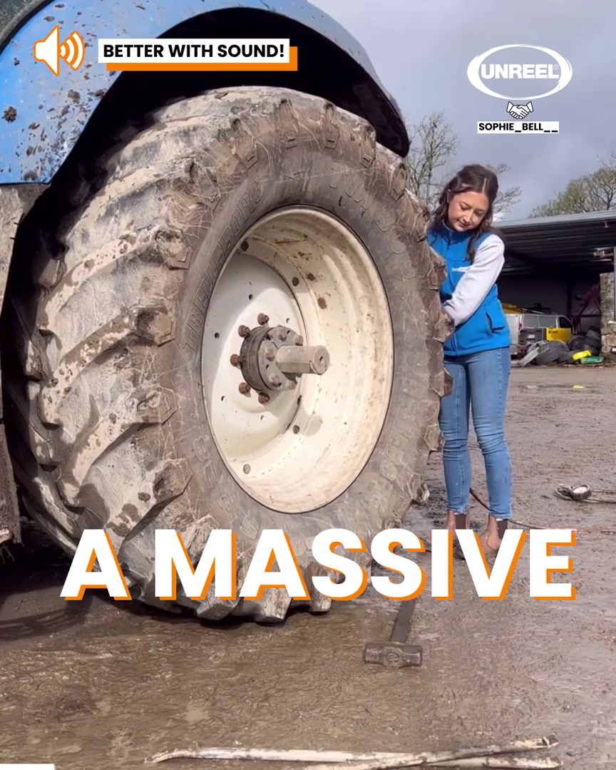 Sophie Bell's tractor tire triumph: Easy DIY repair for student farmers!