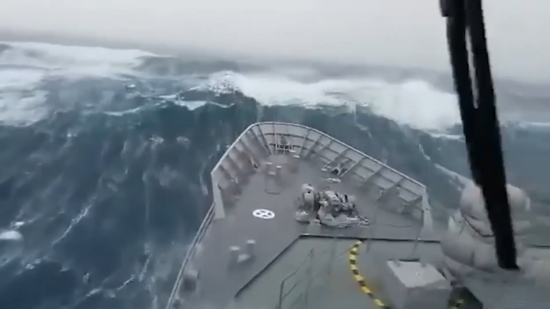 The patrol ship that survived 20 meter waves in the Southern Ocean