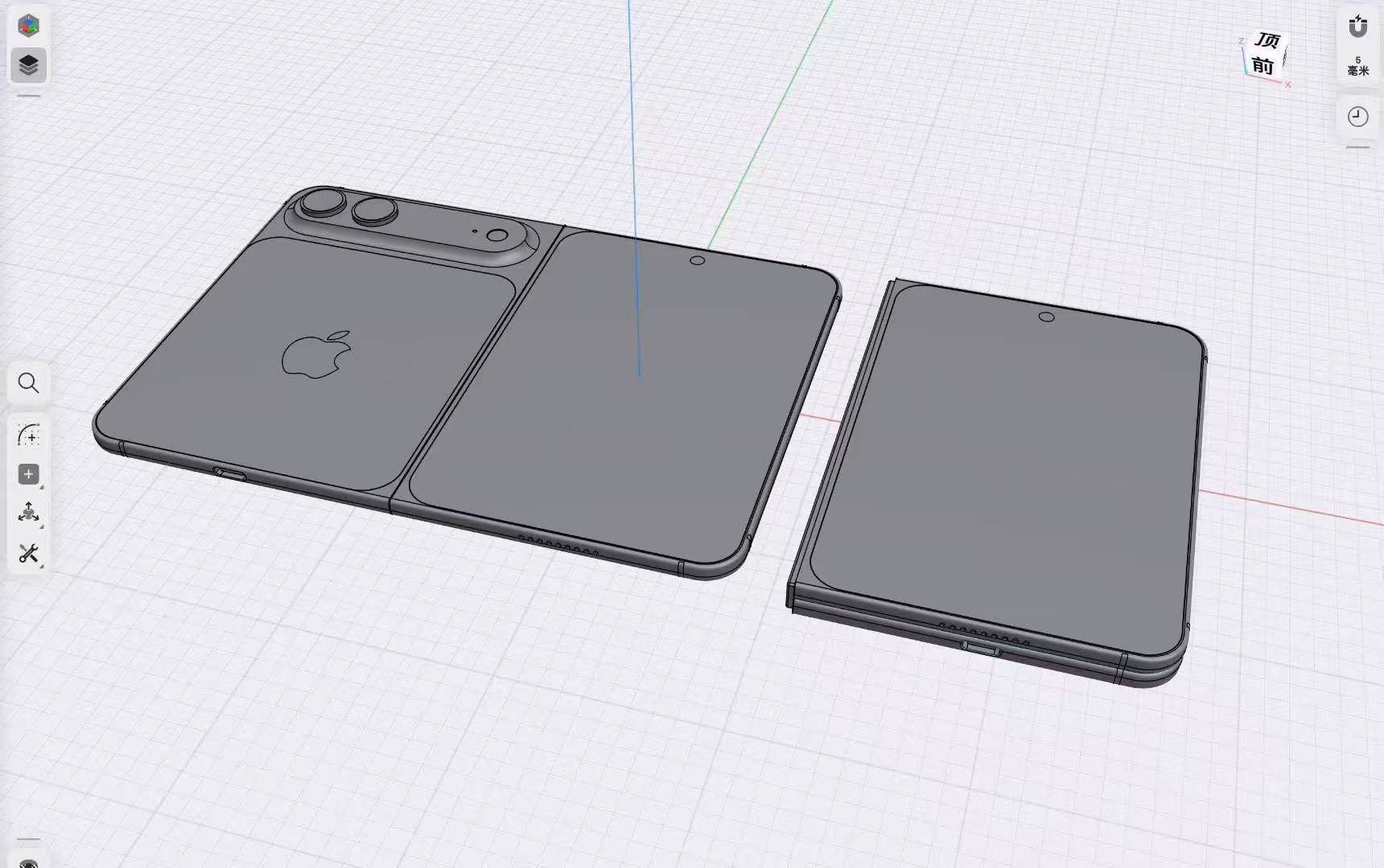 iPhone fold CAD leak shows Apple doing foldables differently