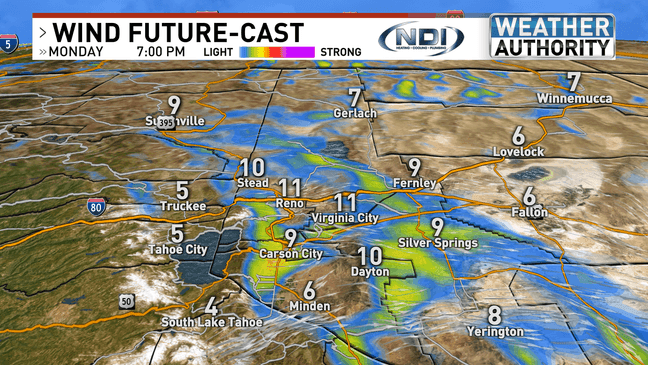 Monday stays mild and warm: Reno near 70, Tahoe around 58 before cooler ...