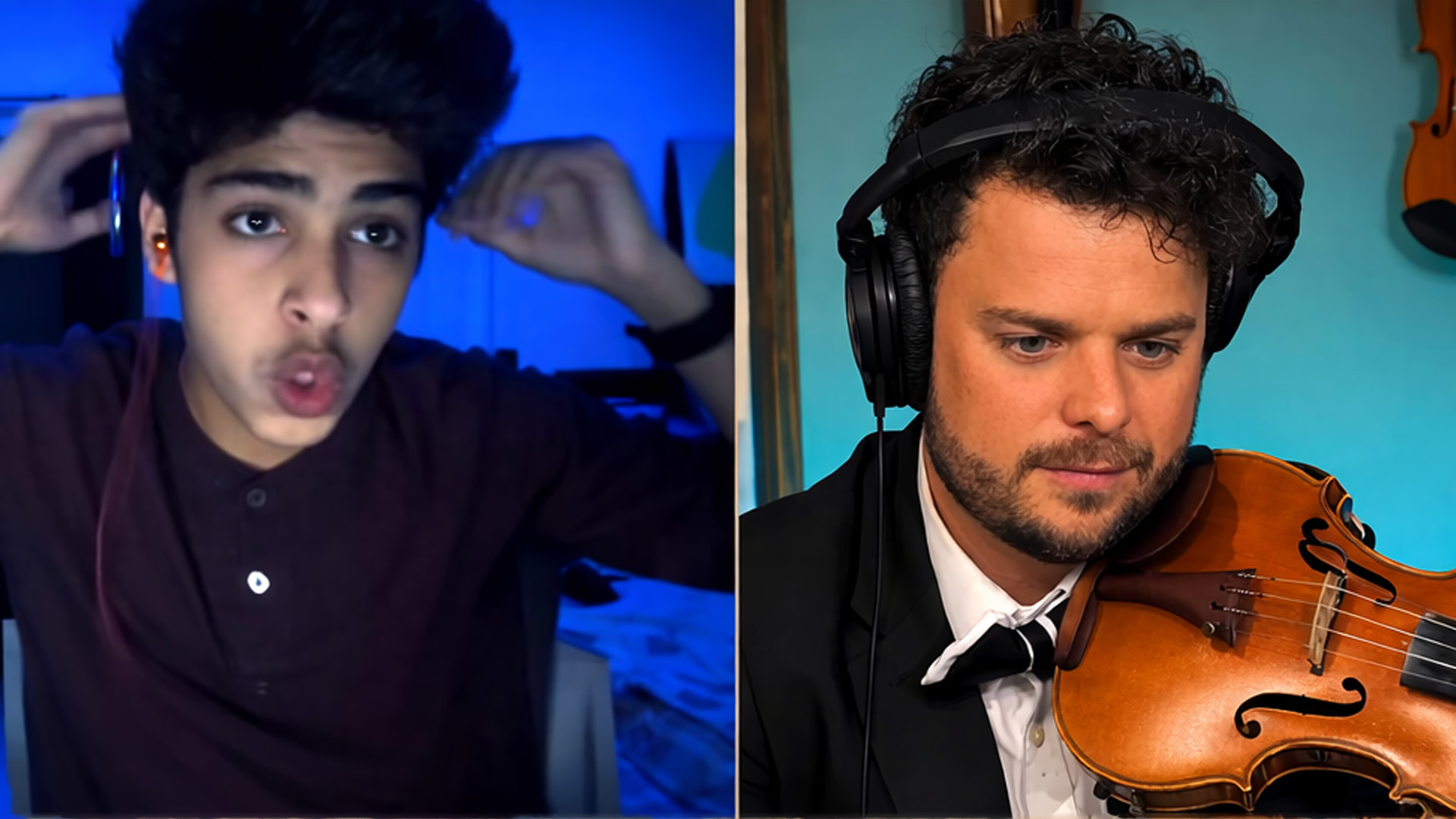 Violinist performs pop hits for online audience