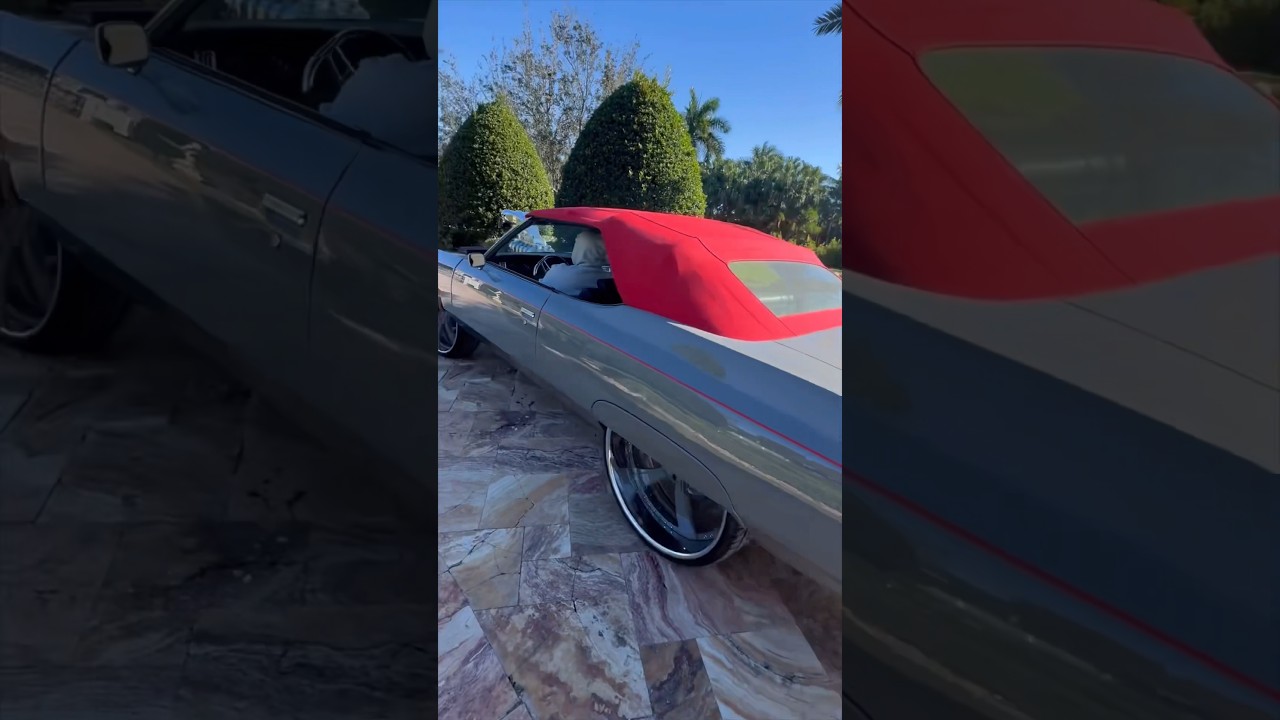 Rick Ross first time driving his supercharged '73 Chevy Donk