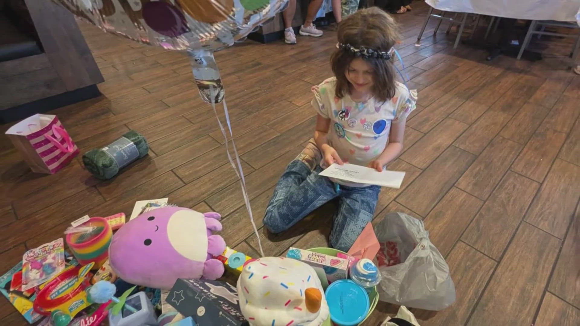 Texas neighbors join kid's birthday party after no one showed up