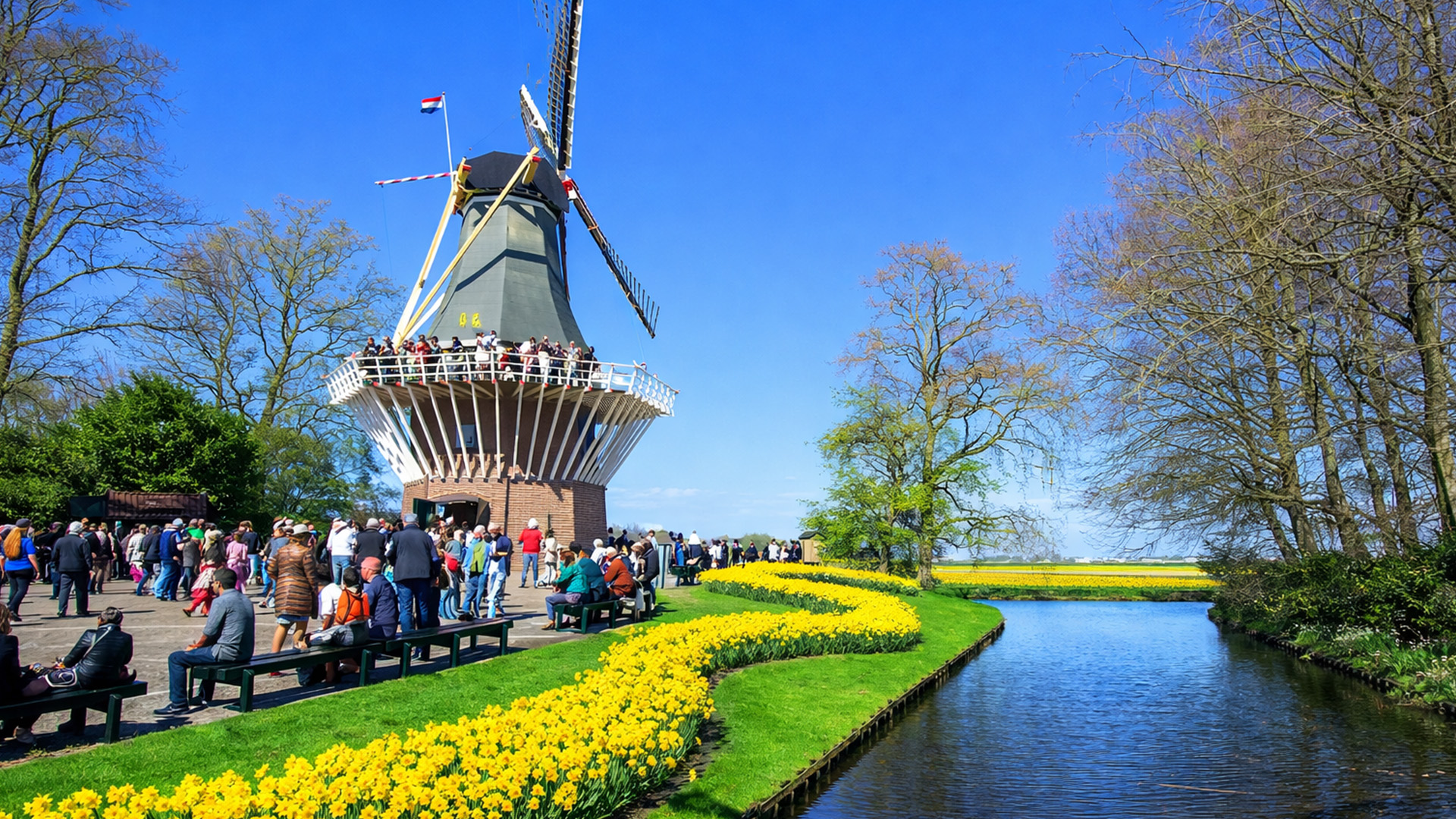 Is this the most beautiful flower garden in the world?
