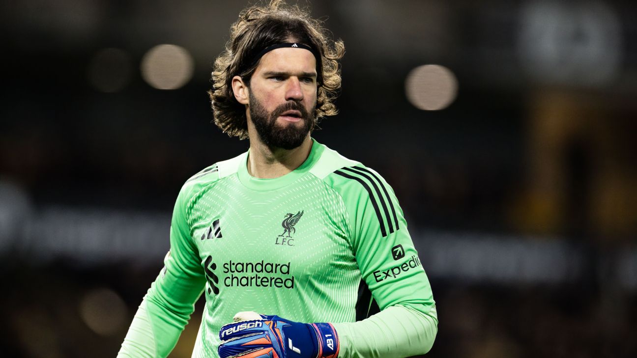 Liverpool's Alisson out of Galatasaray Champions League tie with ...