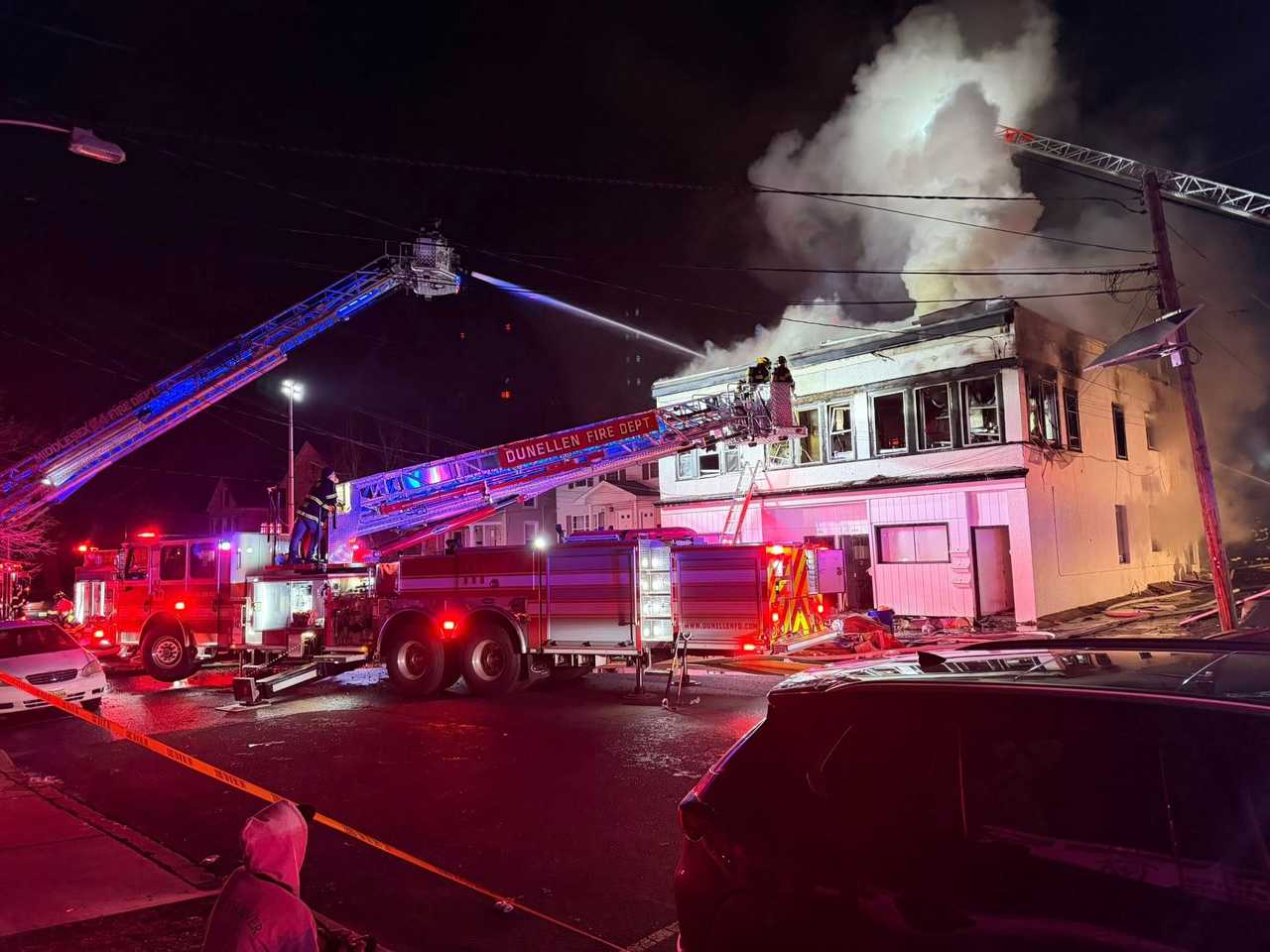 3-alarm Dunellen fire causes roof collapse: Firefighters
