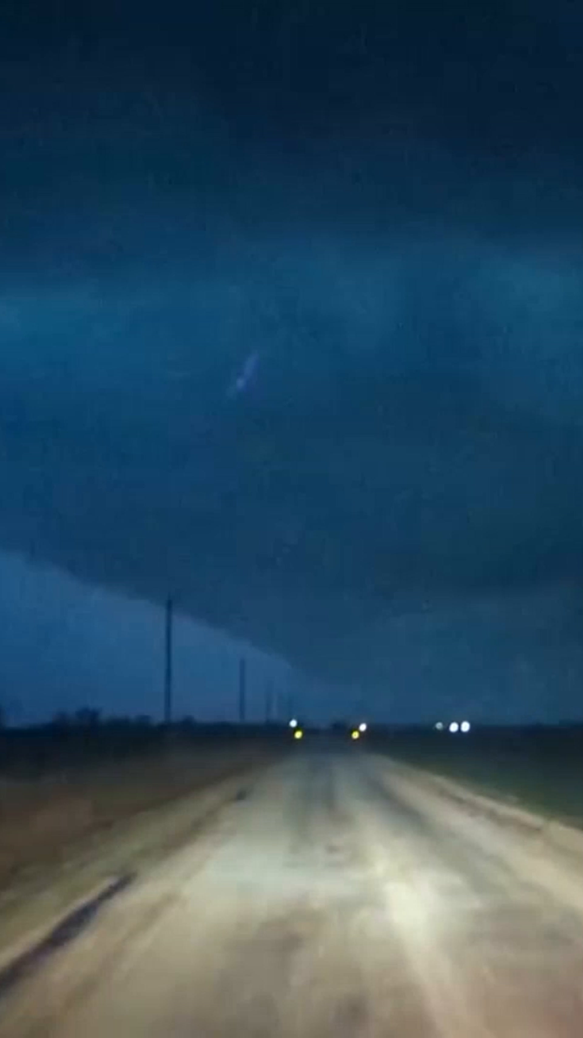 Social lightning illuminating funnel cloud looks like something from ...