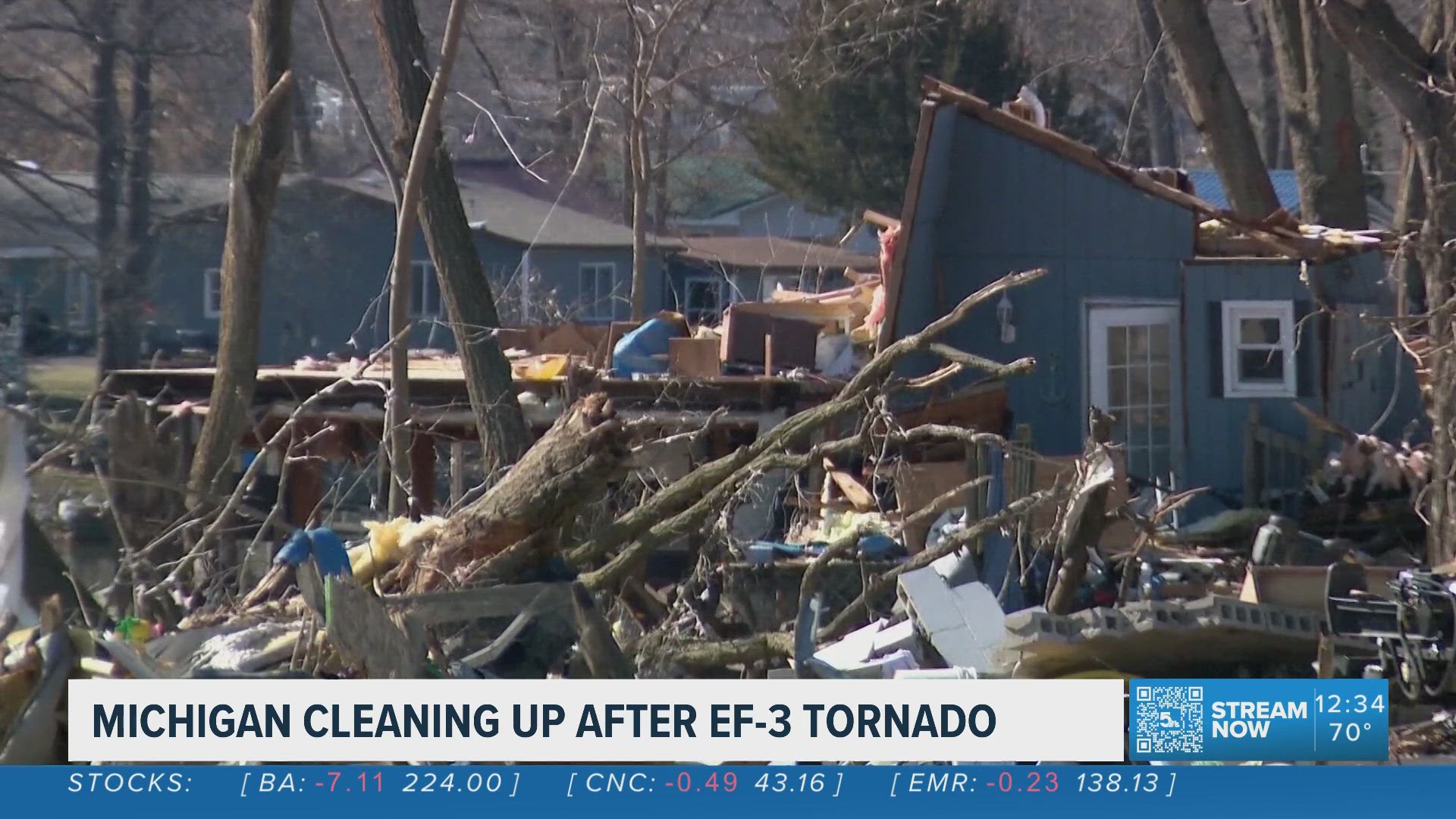 Michigan cleaning up after EF3 tornado