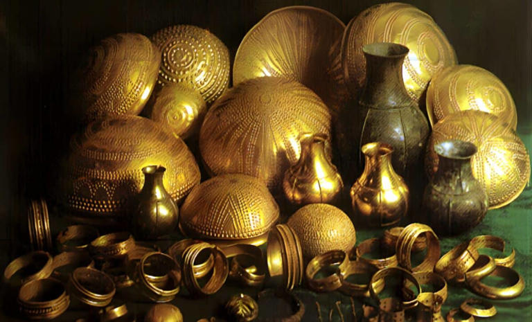 Archaeologists found ancient artifacts crafted from metal that came ...